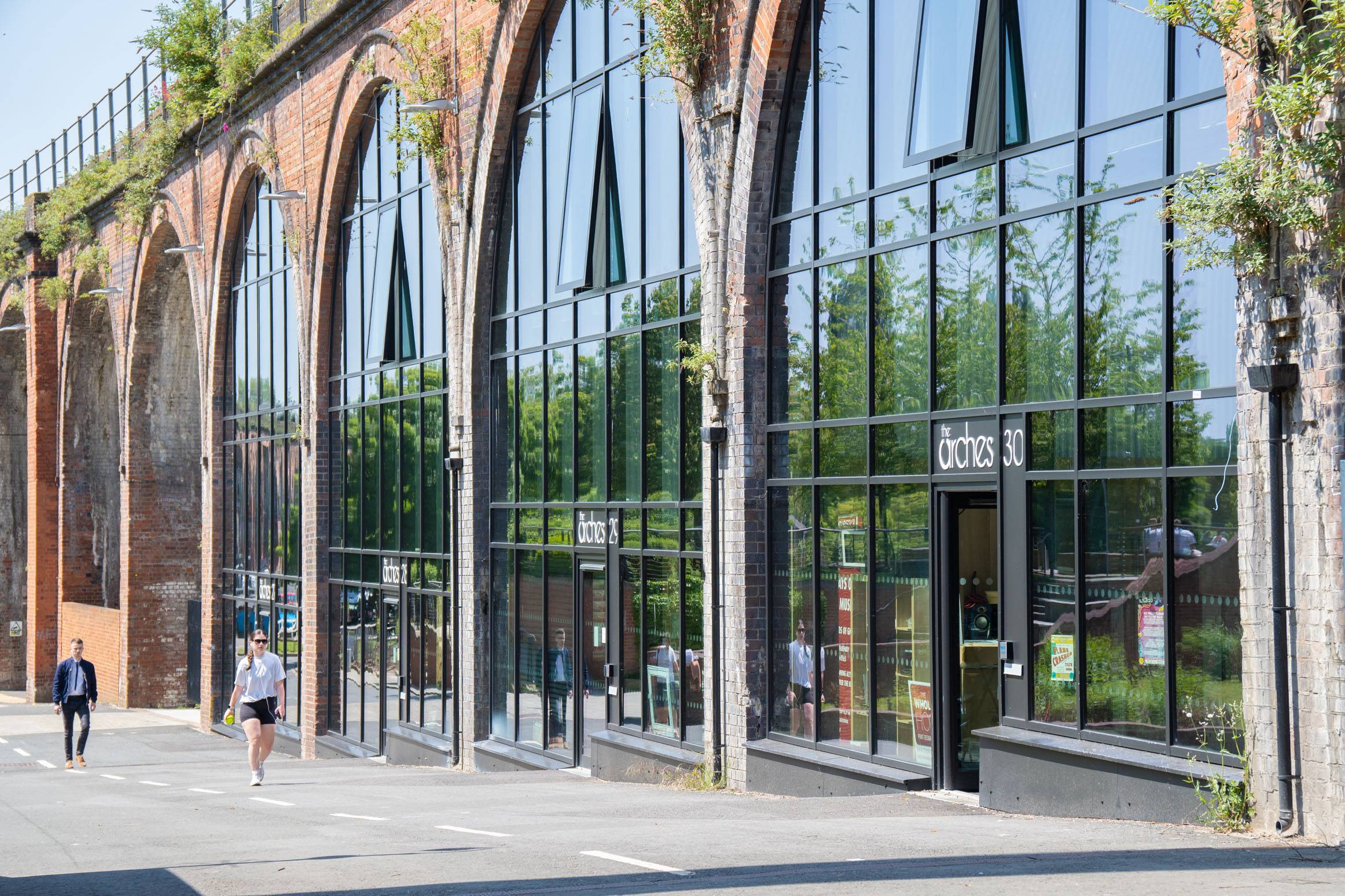 Front of the arches looking down